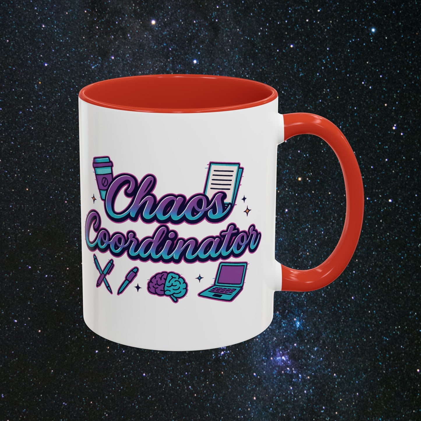 Chaos Coordinator Accent Coffee Mug