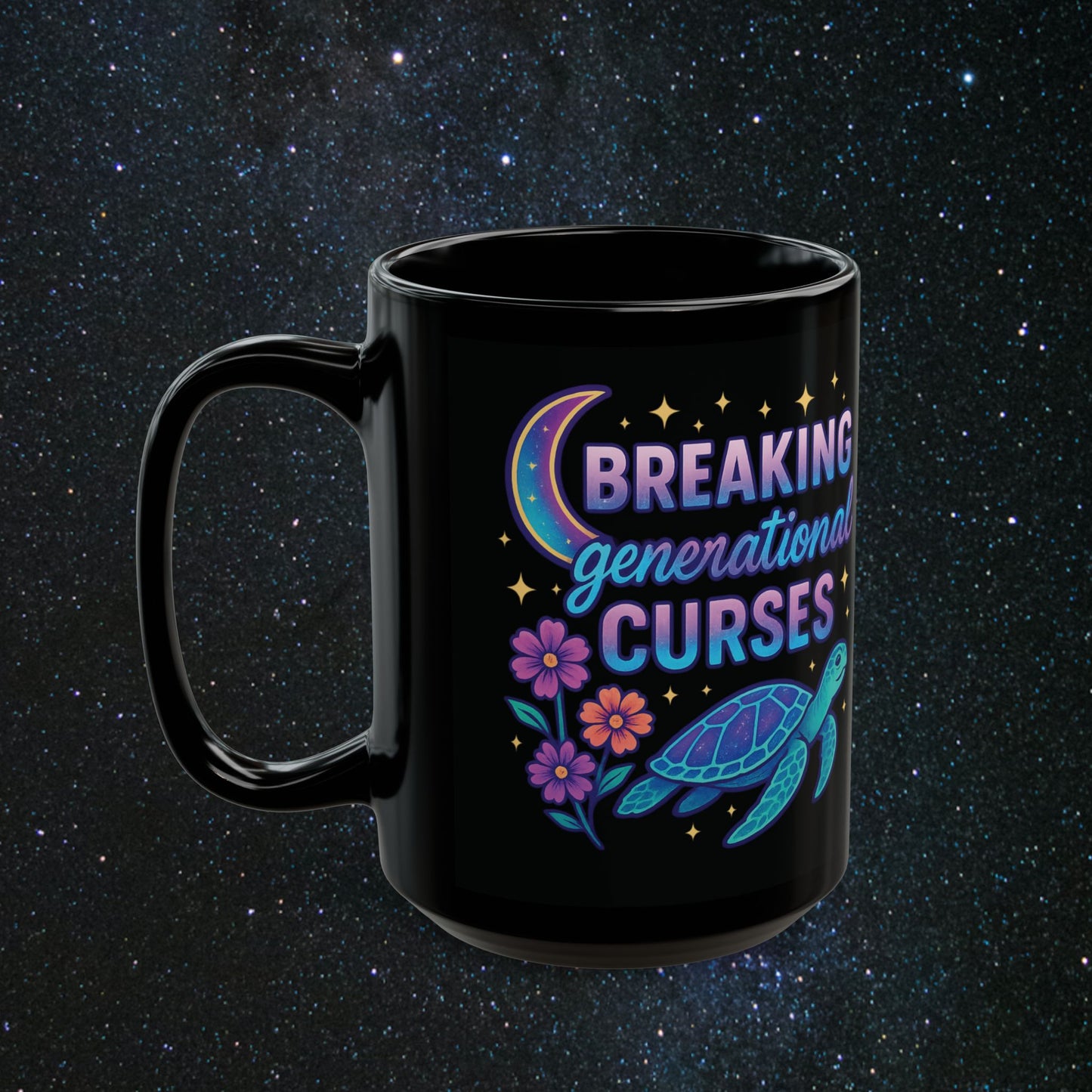 Serenity Black Mug