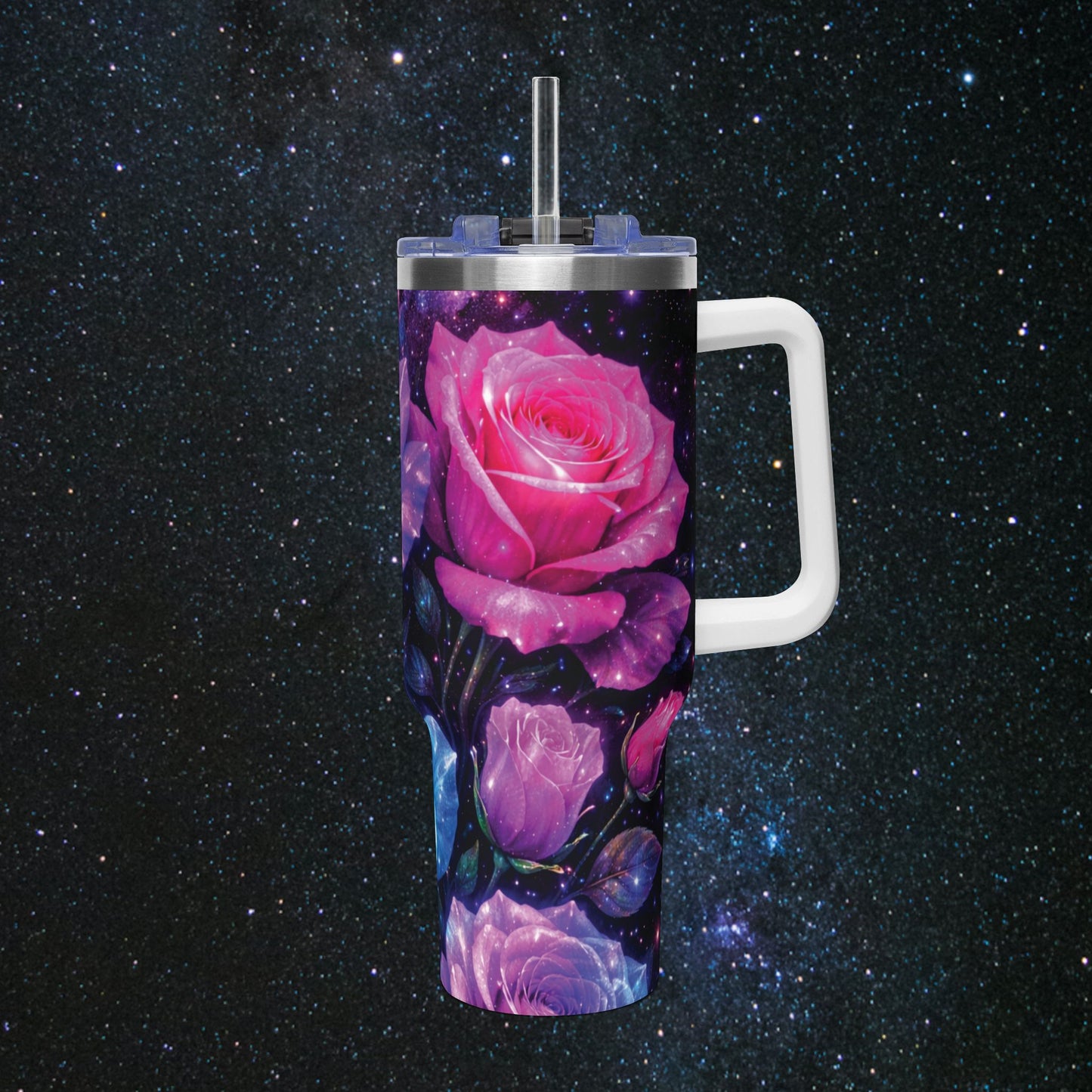 Starlit Bloom Thermal Tumbler, 40oz