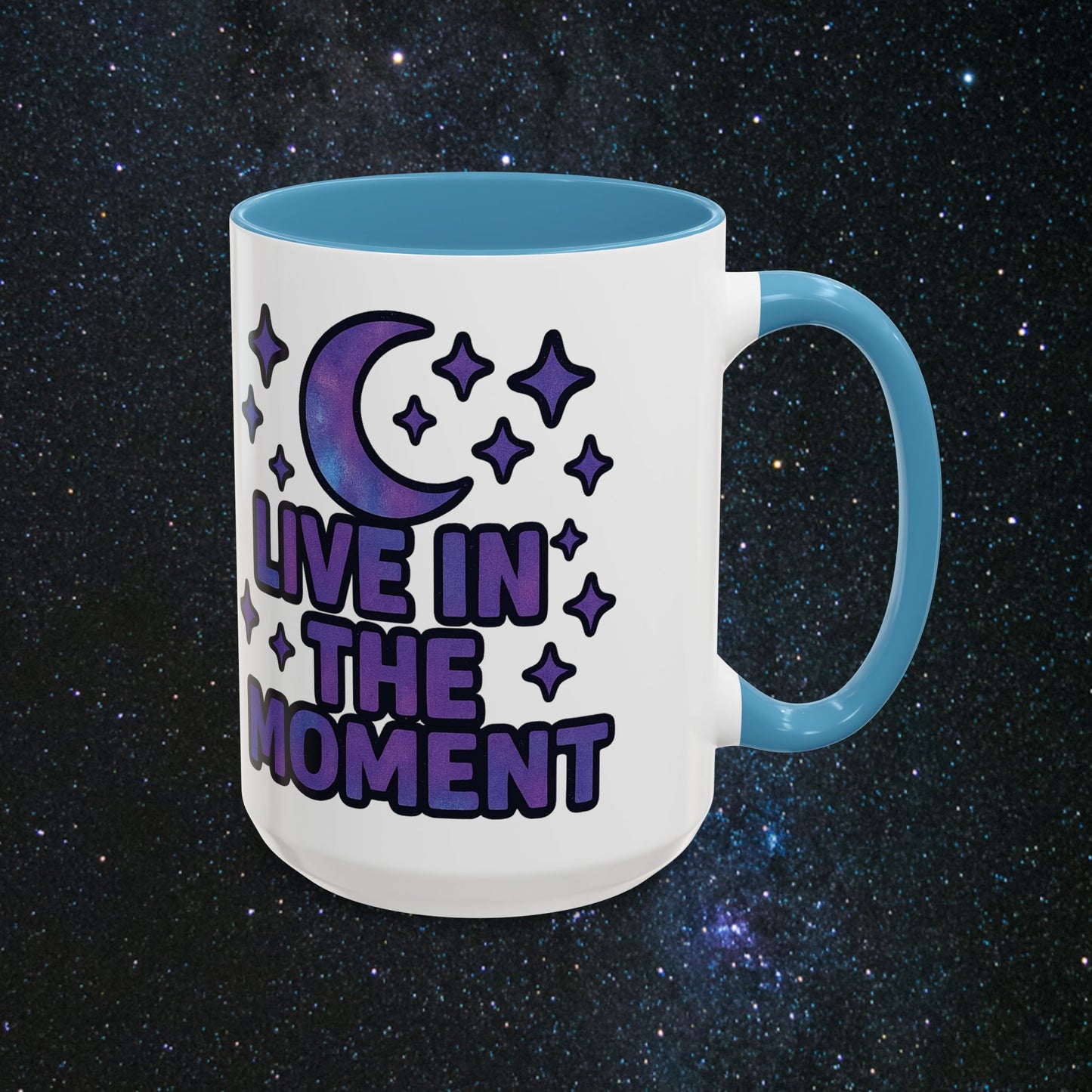 Live In The Moment Accent Coffee Mug