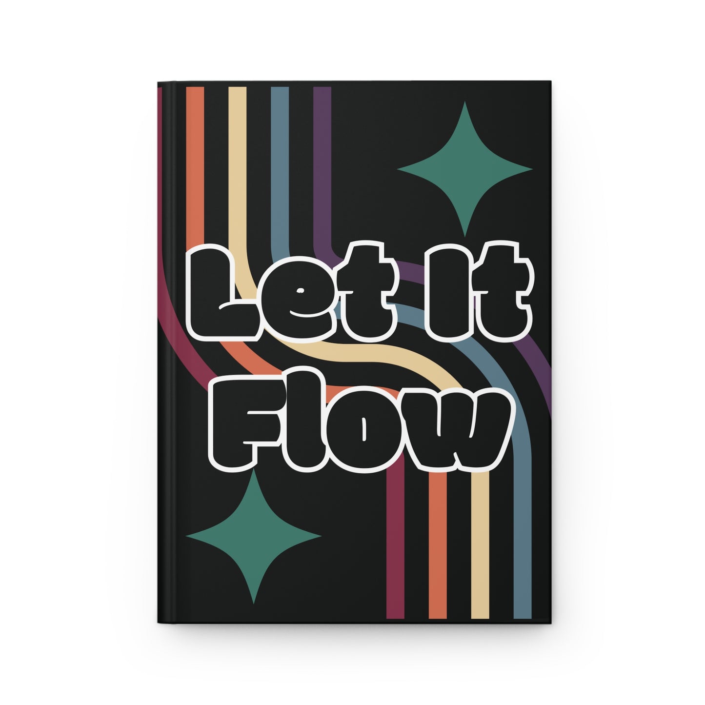 Let It Flow Rainbow Hardcover Journal