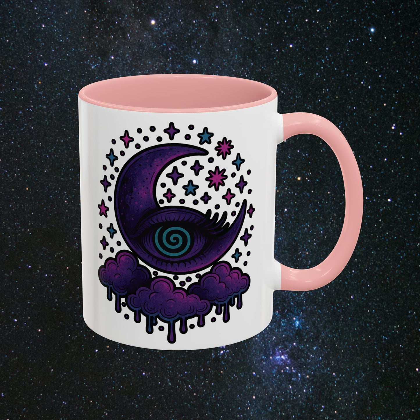 Hypnotic Moon Accent Coffee Mug