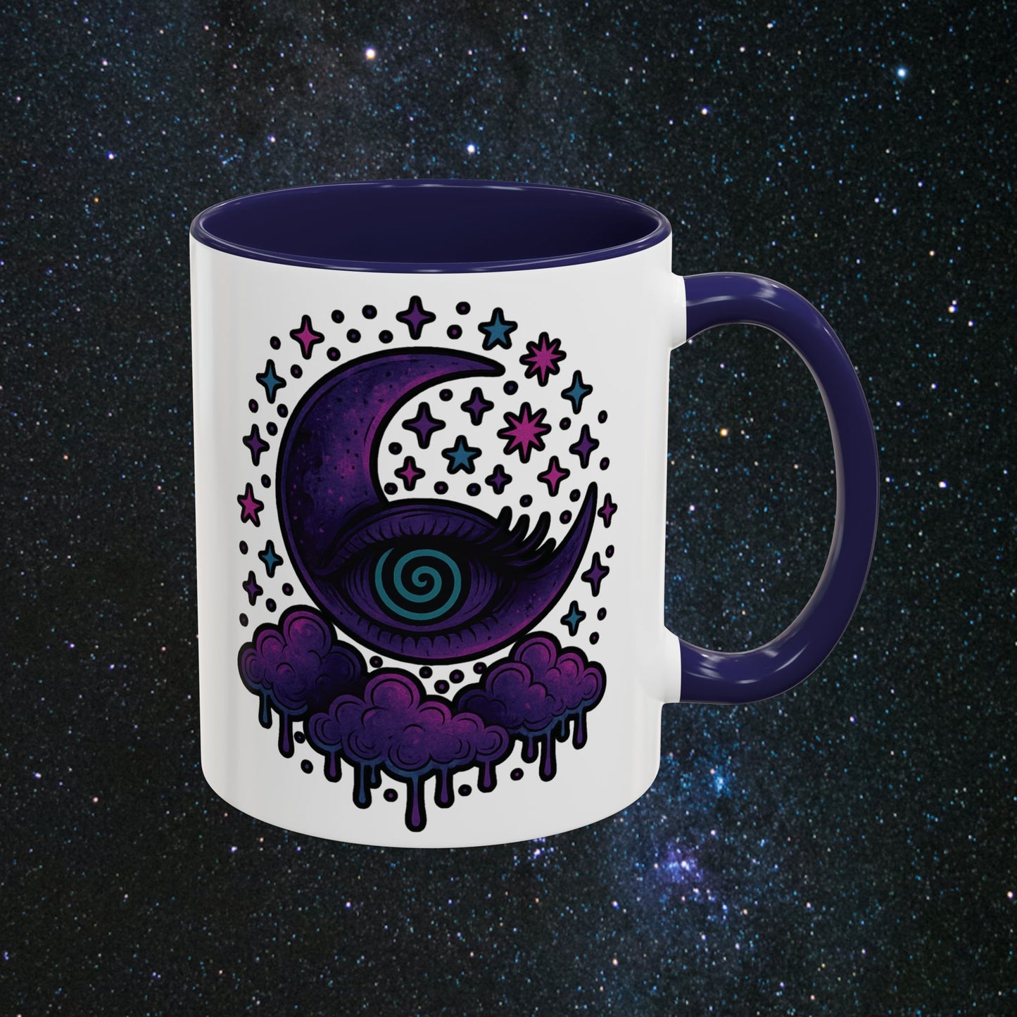 Hypnotic Moon Accent Coffee Mug