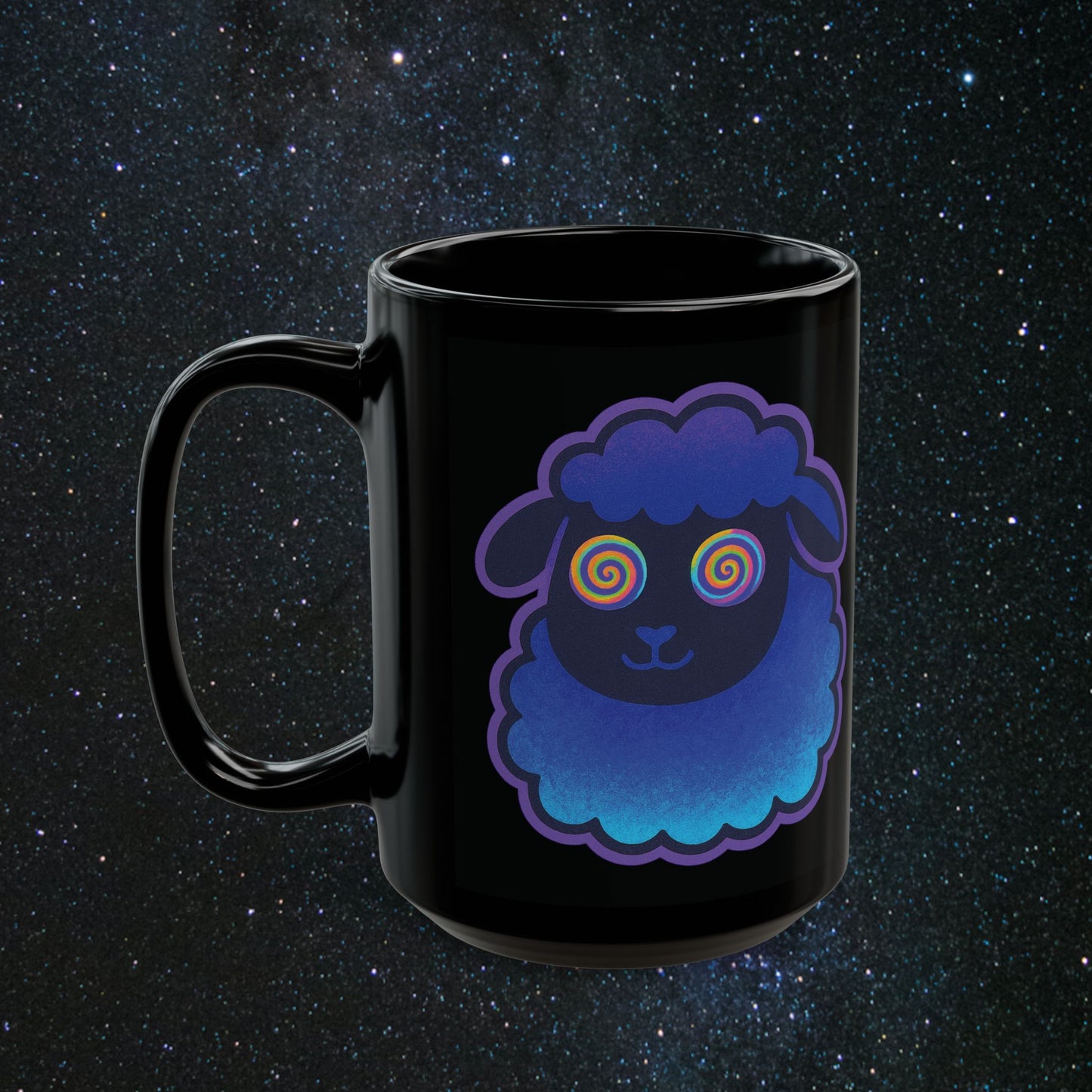 'Black Sheep' Black Mug
