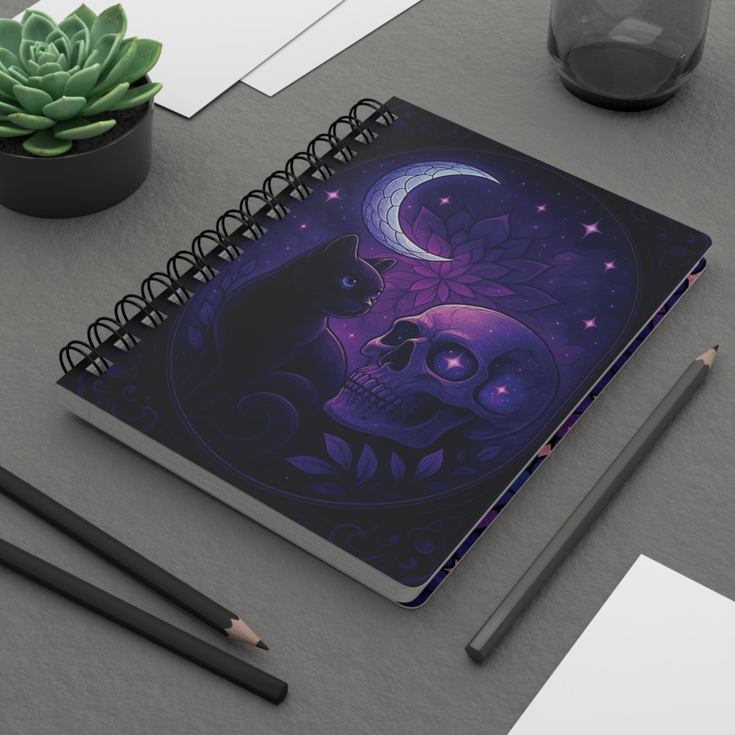 Luna Whispers Spiral Notebook