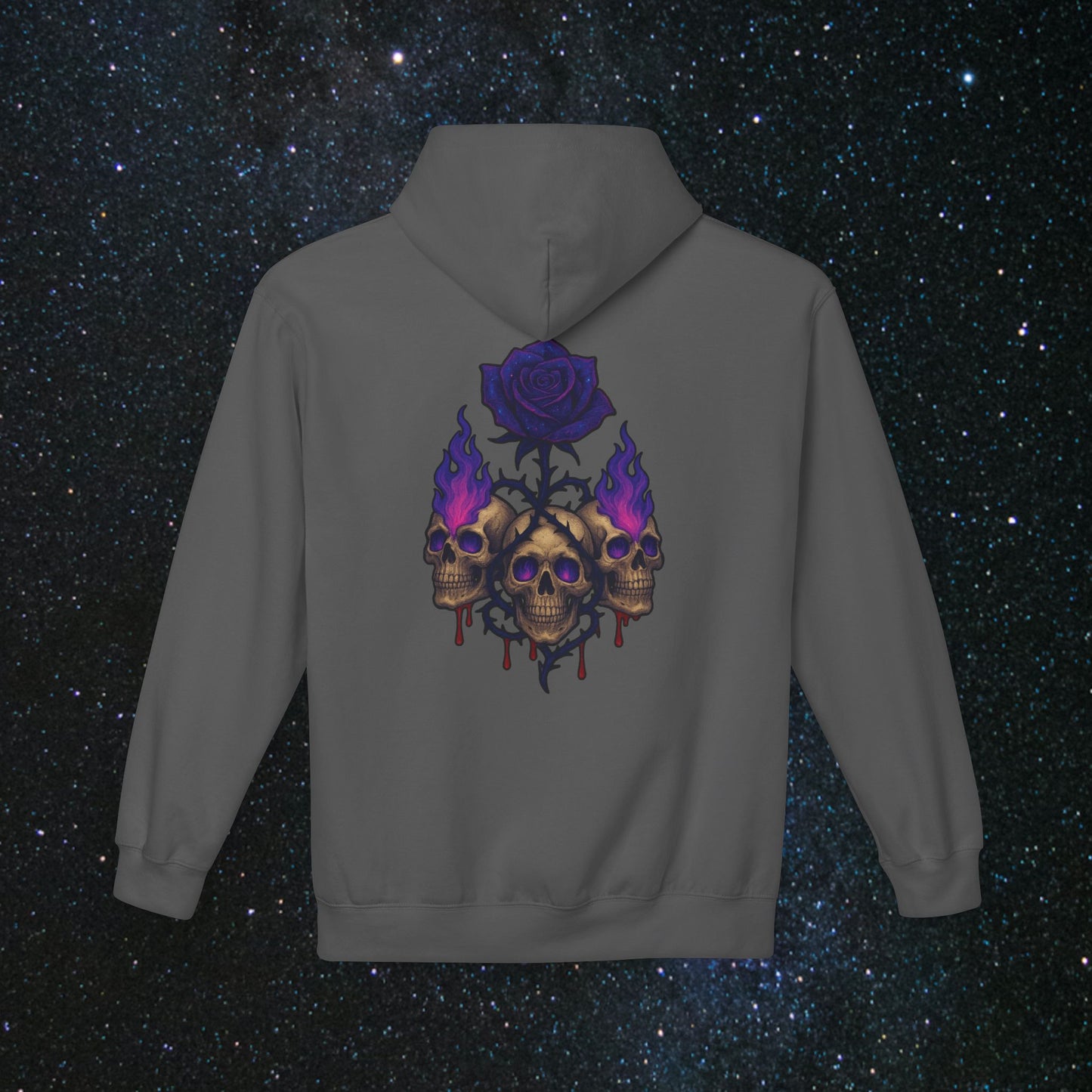 Ethereal Skull & Rose Hoodie