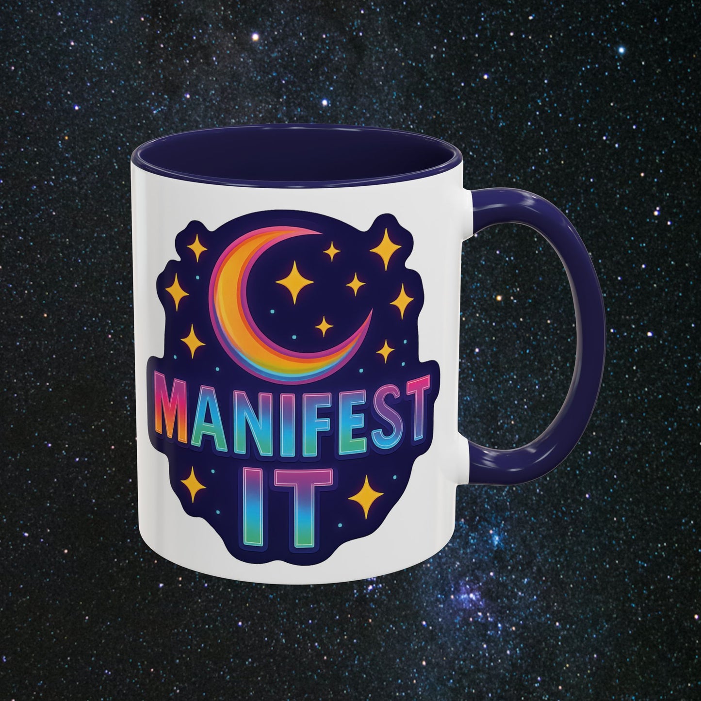 Manifest It Accent Coffee Mug
