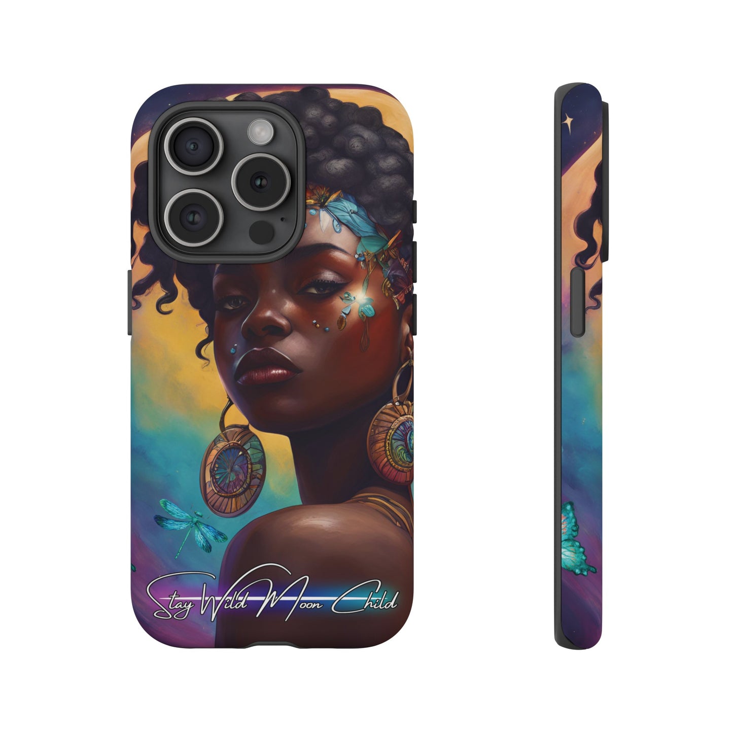 Stay Wild Moon Child - Noir Luminex Phone Case