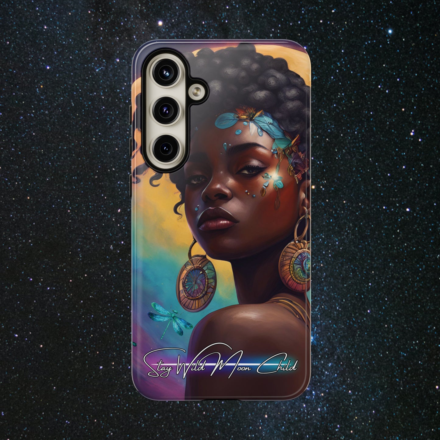 Stay Wild Moon Child - Noir Luminex Phone Case