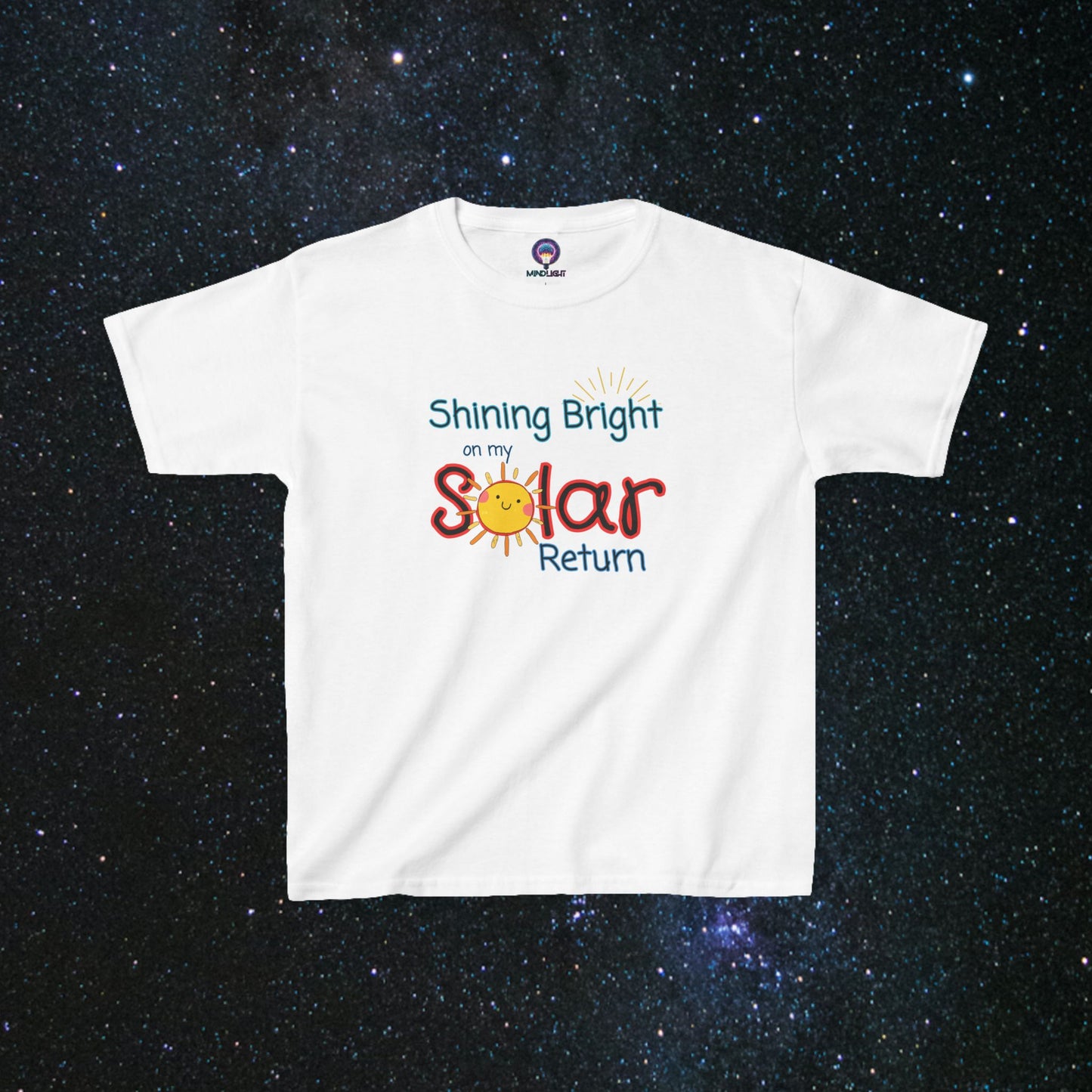 Shining Bright On My Solar Return Kids Tee