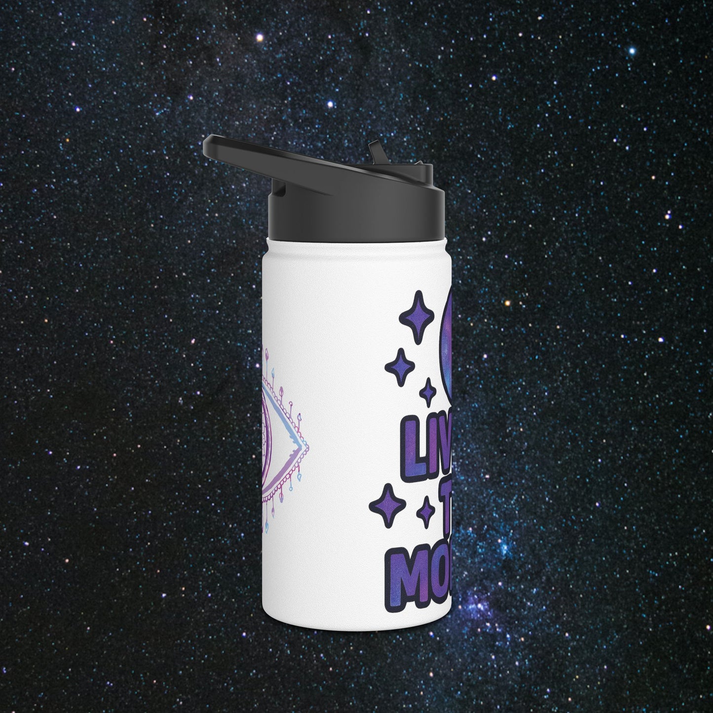 Live In The Moment Stainless Steel Water Bottle