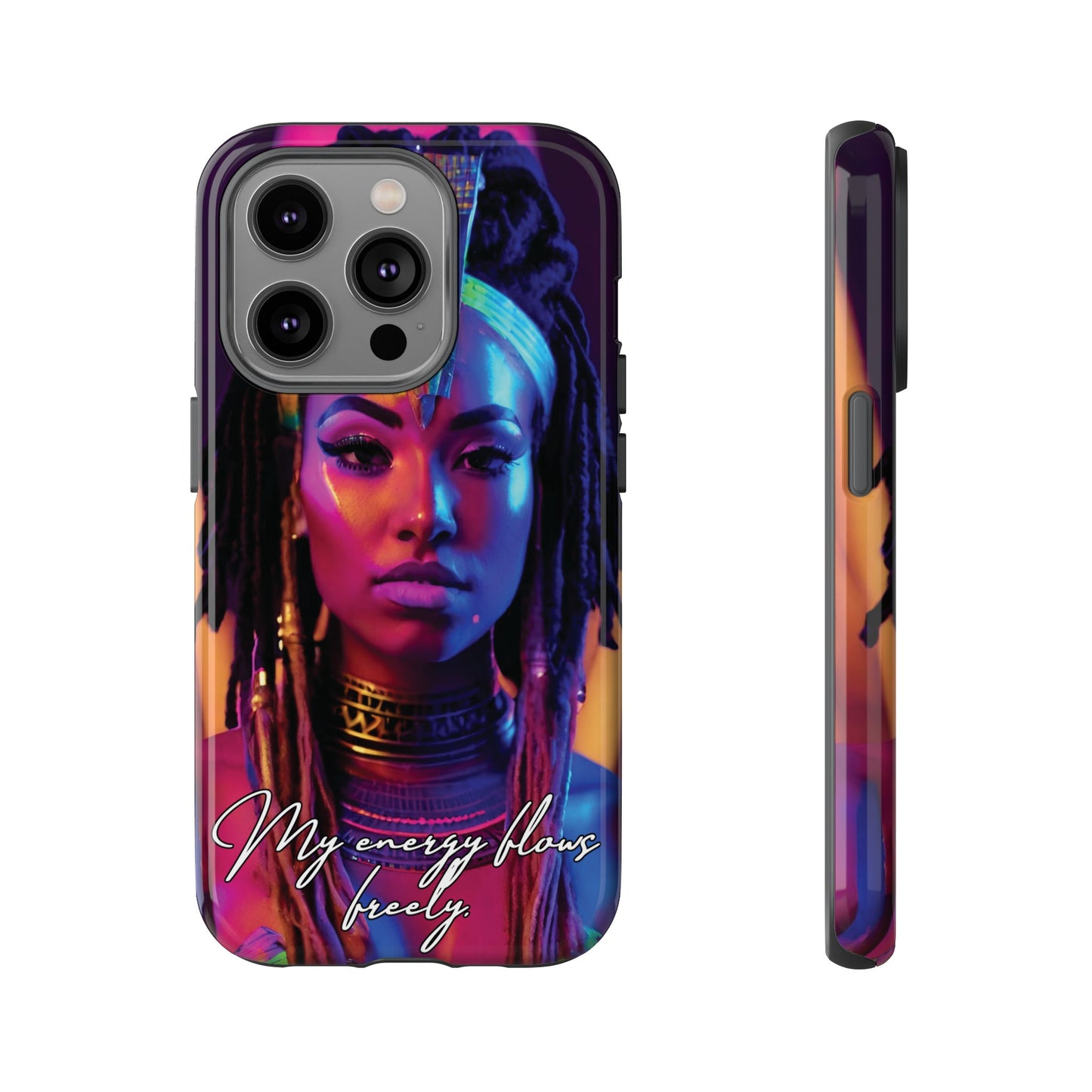 'Neon Goddess' Everflow Luminex Phone Case