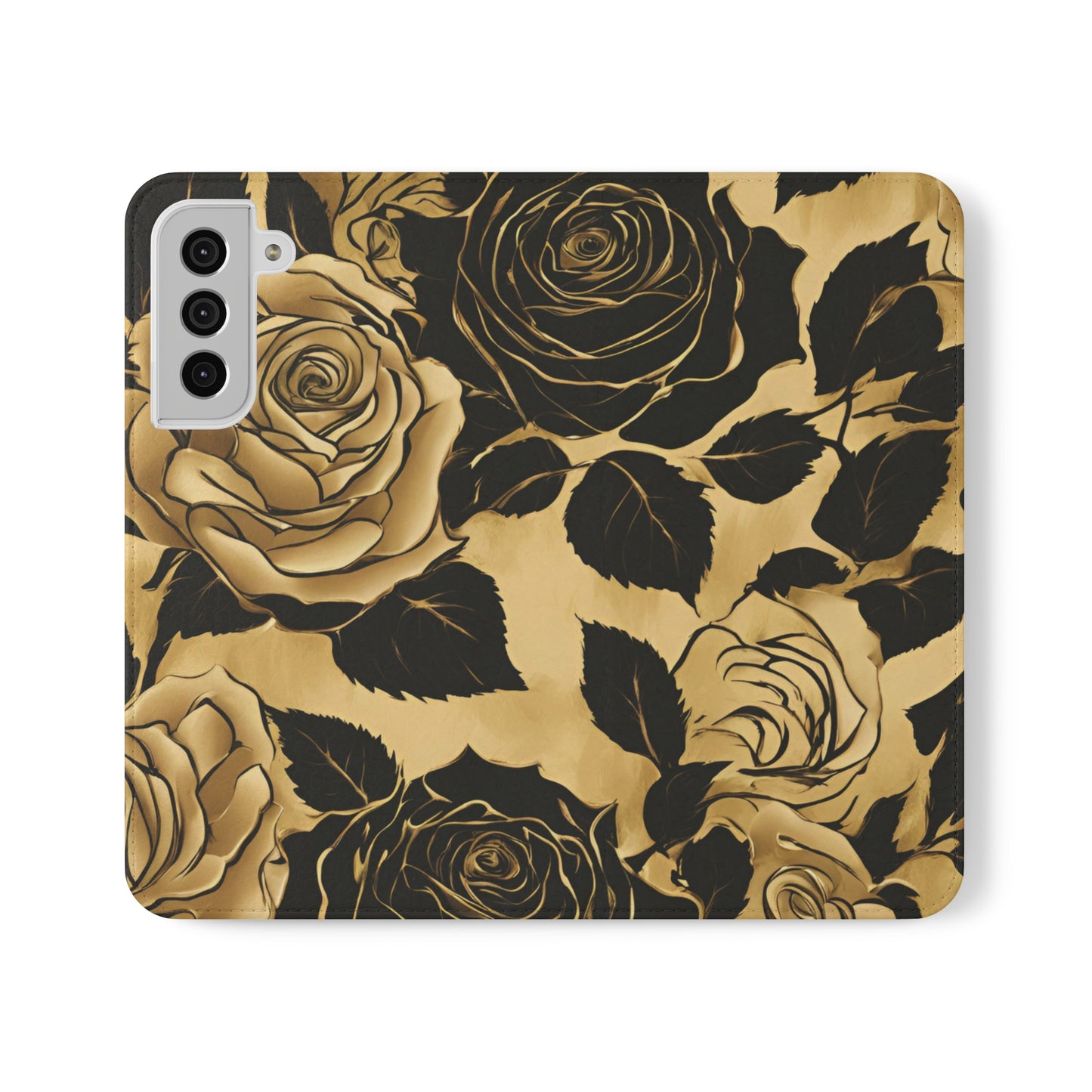 Golden Rose Flip Case - MindLight Apparel - Golden Rose Flip Case - Samsung Galaxy S22 Plus - -