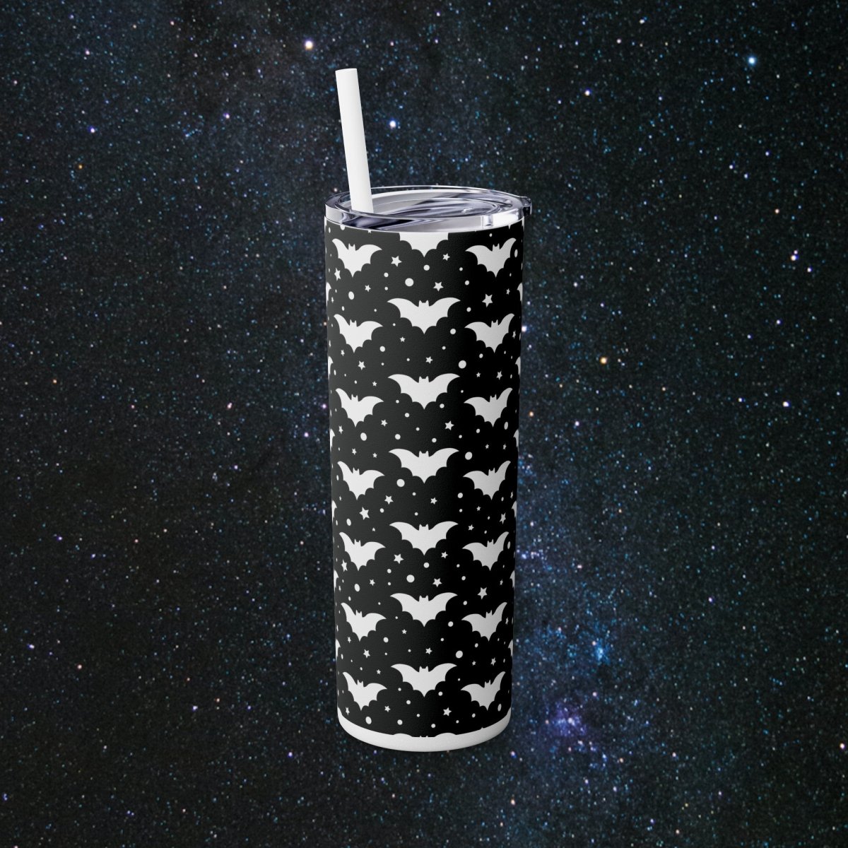 A Little Batty Glossy Tumbler - MindLight Apparel - A Little Batty Glossy Tumbler - Matte - Black -