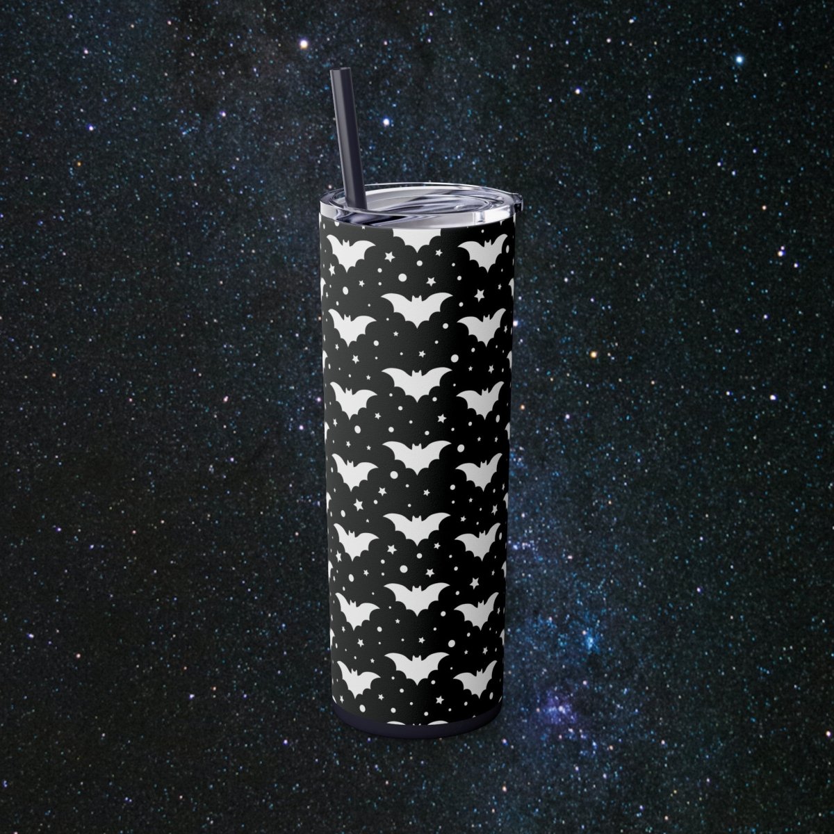 A Little Batty Glossy Tumbler - MindLight Apparel - A Little Batty Glossy Tumbler - Matte - Black -