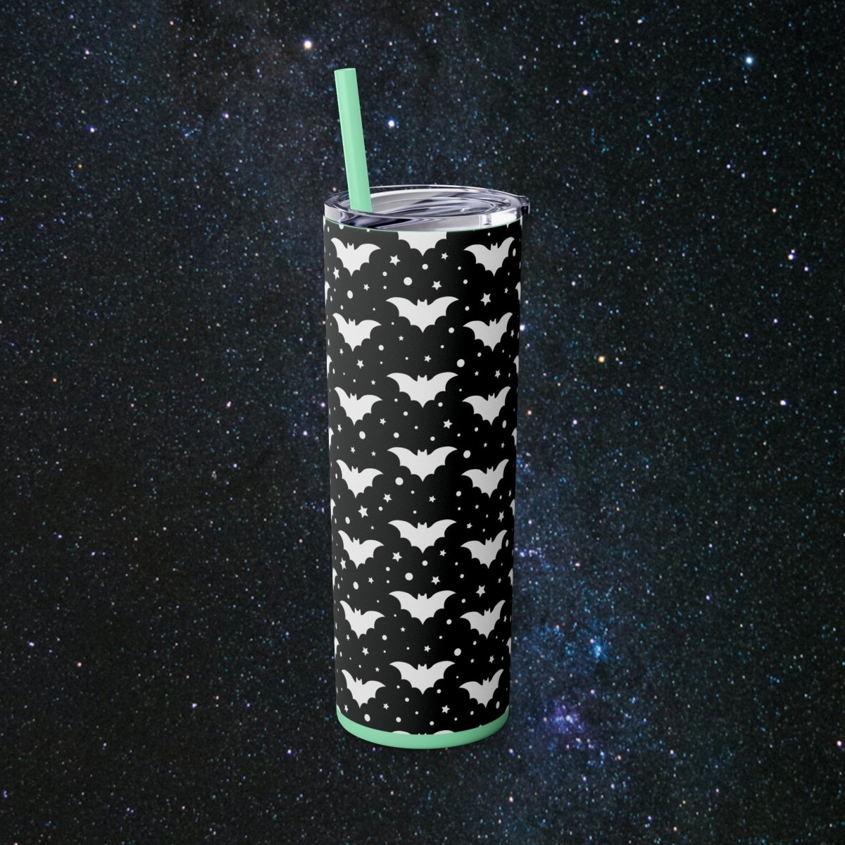 A Little Batty Glossy Tumbler - MindLight Apparel - A Little Batty Glossy Tumbler - Matte - Black -