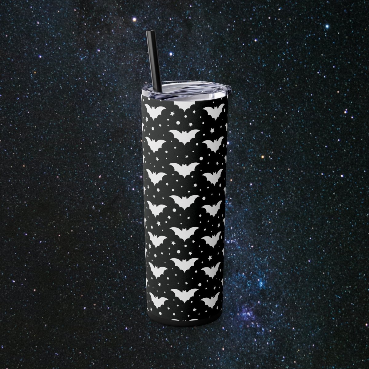 A Little Batty Glossy Tumbler - MindLight Apparel - A Little Batty Glossy Tumbler - Matte - Black -