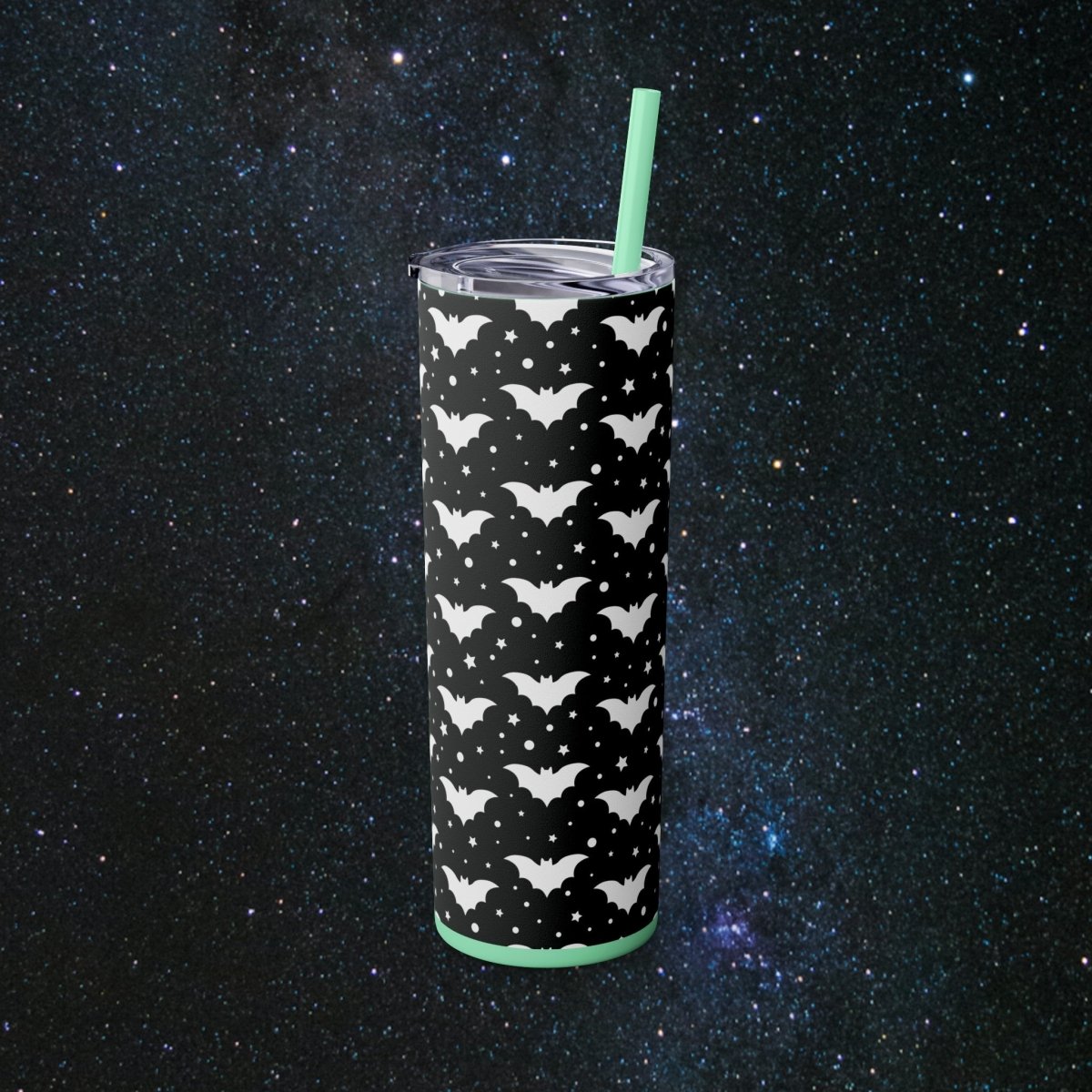 A Little Batty Glossy Tumbler - MindLight Apparel - A Little Batty Glossy Tumbler - Matte - Black -