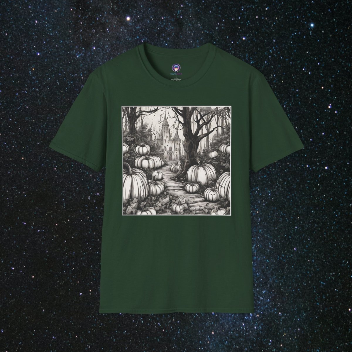 Arcane Shadows Unisex Softstyle T - Shirt - MindLight Apparel - Arcane Shadows Unisex Softstyle T - Shirt - Forest Green - S -