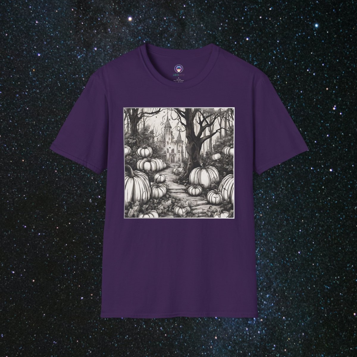 Arcane Shadows Unisex Softstyle T - Shirt - MindLight Apparel - Arcane Shadows Unisex Softstyle T - Shirt - Purple - S -