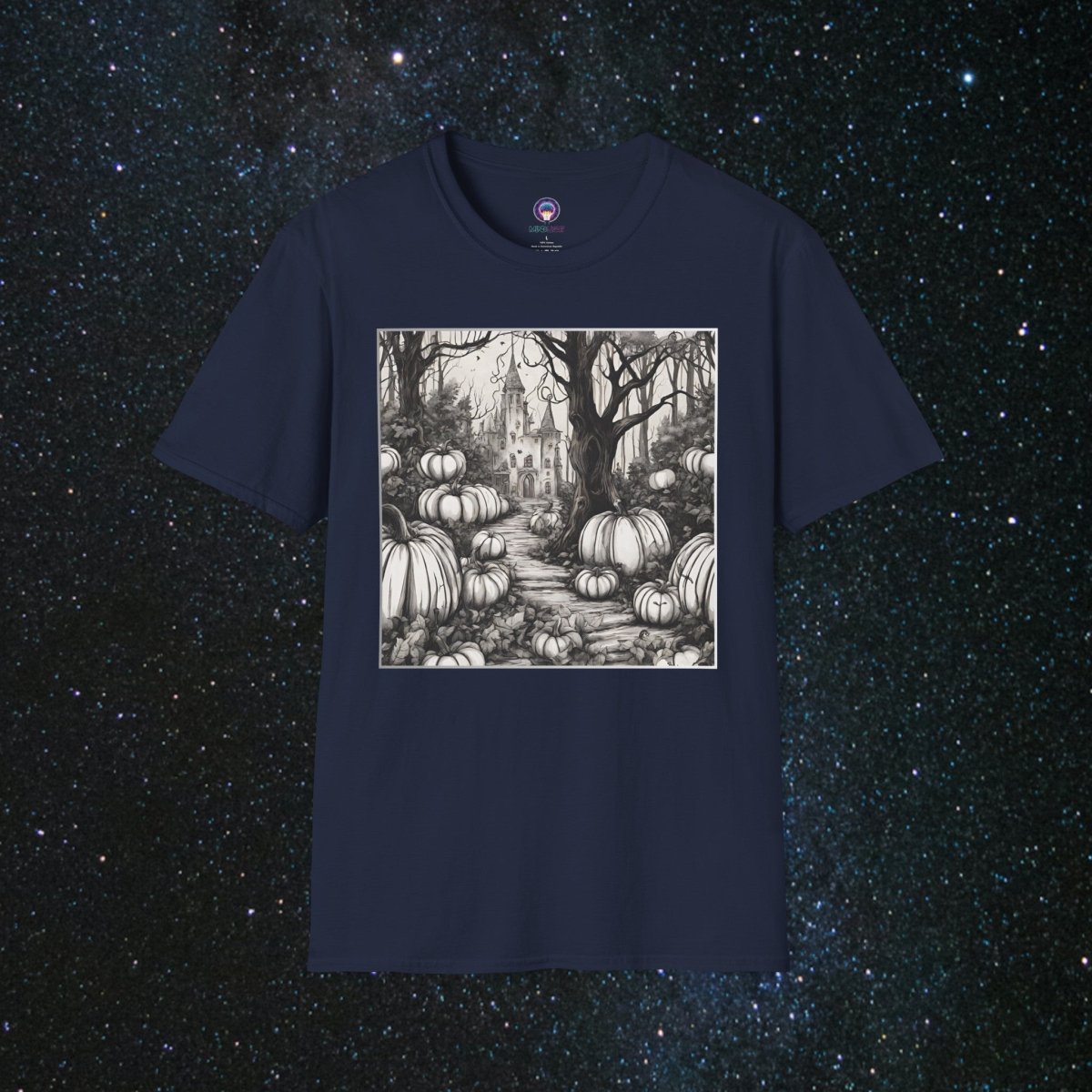 Arcane Shadows Unisex Softstyle T - Shirt - MindLight Apparel - Arcane Shadows Unisex Softstyle T - Shirt - Navy - XS -