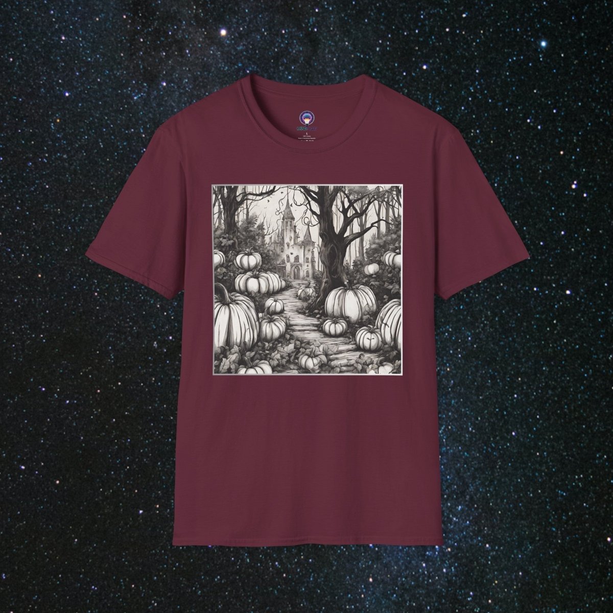 Arcane Shadows Unisex Softstyle T - Shirt - MindLight Apparel - Arcane Shadows Unisex Softstyle T - Shirt - Maroon - S -