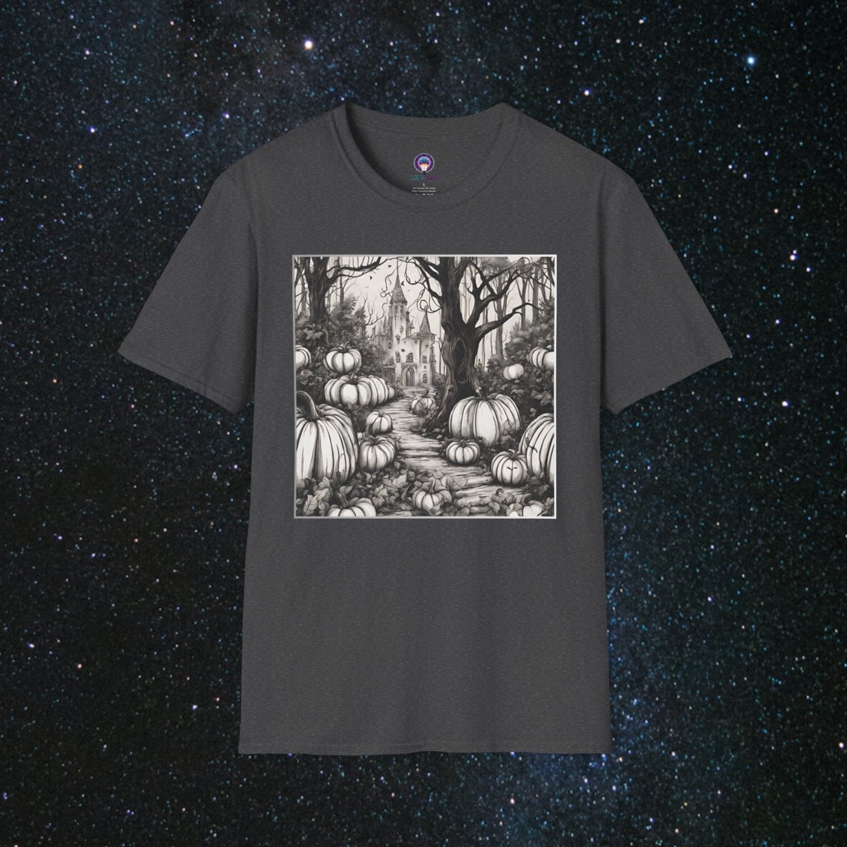 Arcane Shadows Unisex Softstyle T - Shirt - MindLight Apparel - Arcane Shadows Unisex Softstyle T - Shirt - Dark Heather - XS -