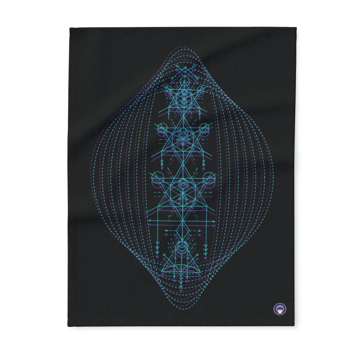 Arctic Embrace MindLight Fleece Blanket - MindLight Apparel - Arctic Embrace MindLight Fleece Blanket - MindLight Apparel - 30'' × 40'' - -