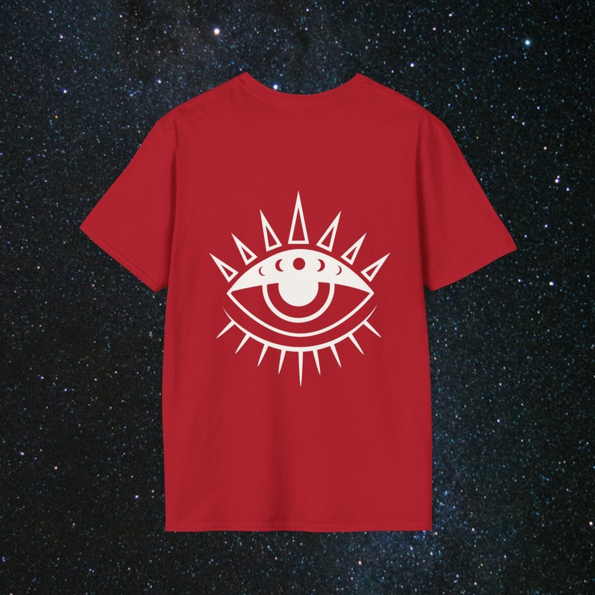 As Above So Below Women's Softstyle T-Shirt - MindLight Apparel - As Above So Below Women's Softstyle T-Shirt - Cherry Red - S -