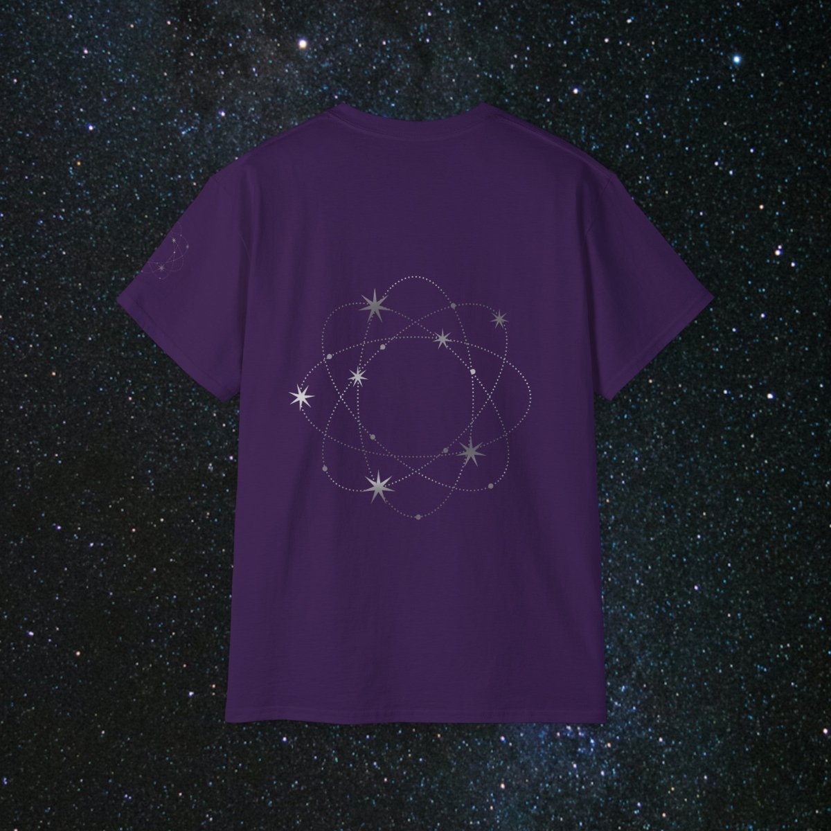 'Atomic Cosmos' Loose Fit Women's Tee - MindLight Apparel - 'Atomic Cosmos' Loose Fit Women's Tee - Indigo Blue - S -