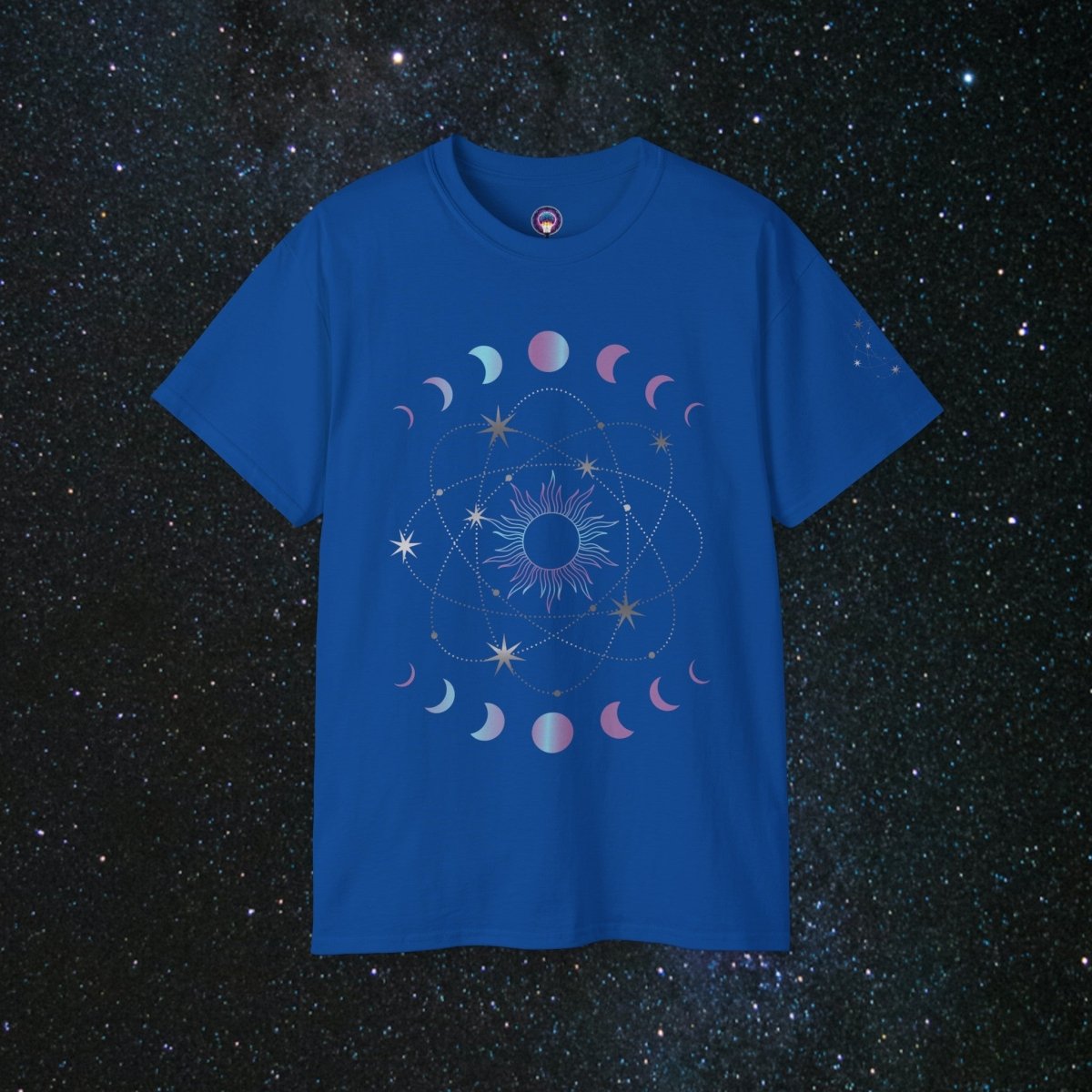 'Atomic Cosmos' Loose Fit Women's Tee - MindLight Apparel - 'Atomic Cosmos' Loose Fit Women's Tee - Royal - S -