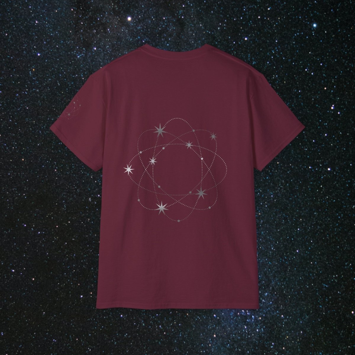 'Atomic Cosmos' Loose Fit Women's Tee - MindLight Apparel - 'Atomic Cosmos' Loose Fit Women's Tee - Indigo Blue - S -