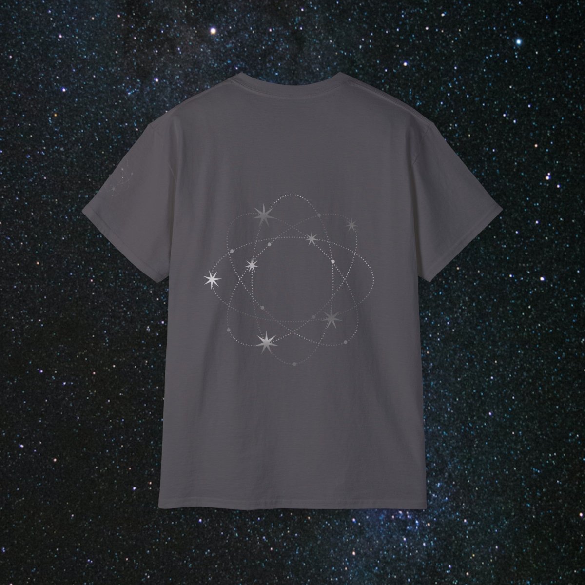 'Atomic Cosmos' Loose Fit Women's Tee - MindLight Apparel - 'Atomic Cosmos' Loose Fit Women's Tee - Indigo Blue - S -