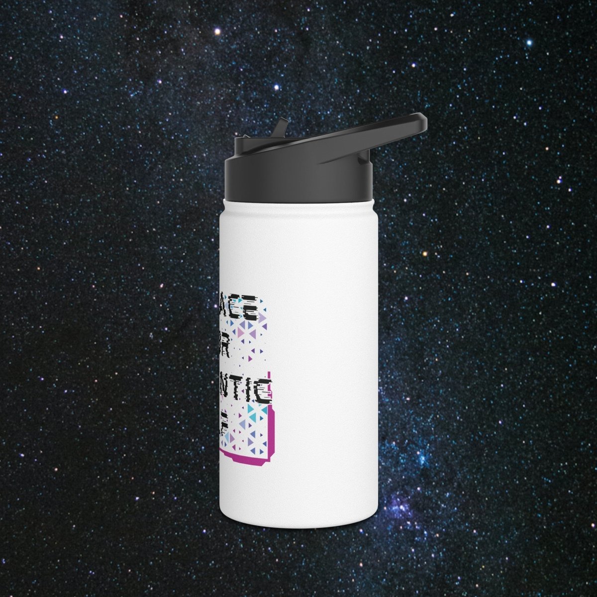 Authentic Self Stainless Steel Water Bottle - MindLight Apparel - Authentic Self Stainless Steel Water Bottle - 18oz - White -