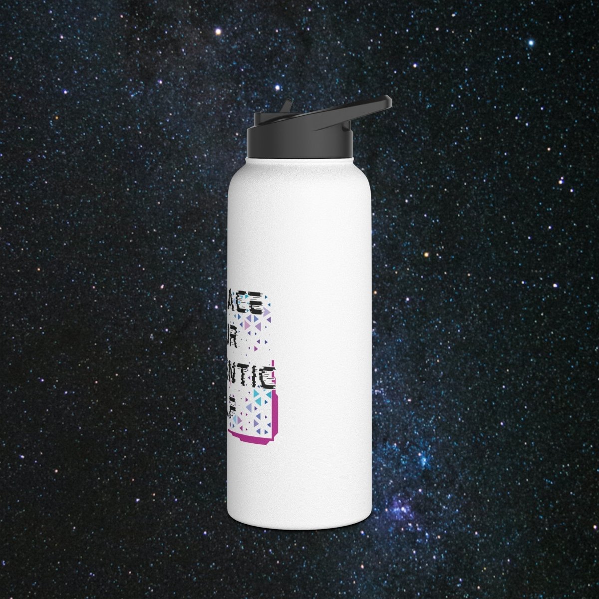 Authentic Self Stainless Steel Water Bottle - MindLight Apparel - Authentic Self Stainless Steel Water Bottle - 18oz - White -