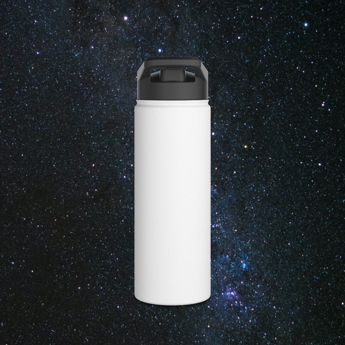Authentic Self Stainless Steel Water Bottle - MindLight Apparel - Authentic Self Stainless Steel Water Bottle - 18oz - White -