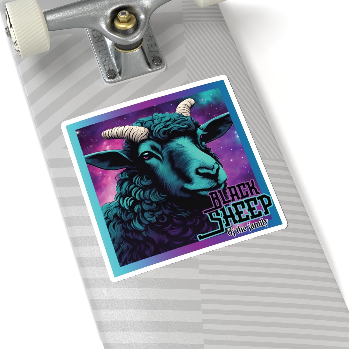 Black Sheep Stickers - MindLight Apparel - Black Sheep Stickers - 6" × 6" - White -