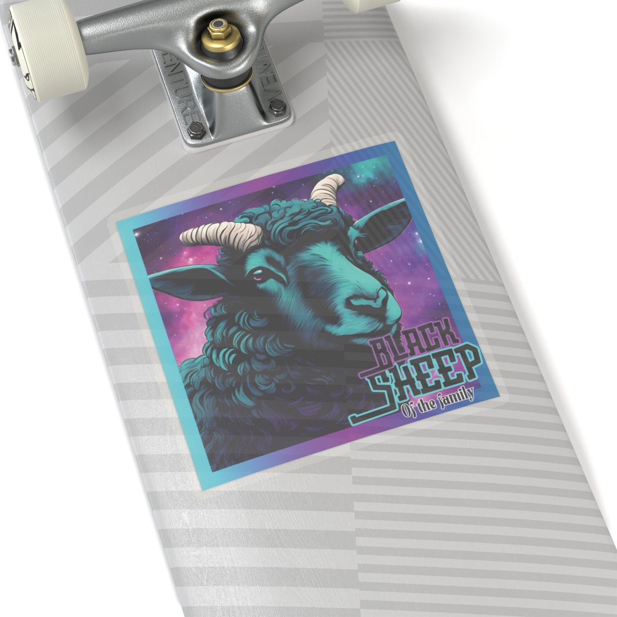 Black Sheep Stickers - MindLight Apparel - Black Sheep Stickers - 6" × 6" - White -
