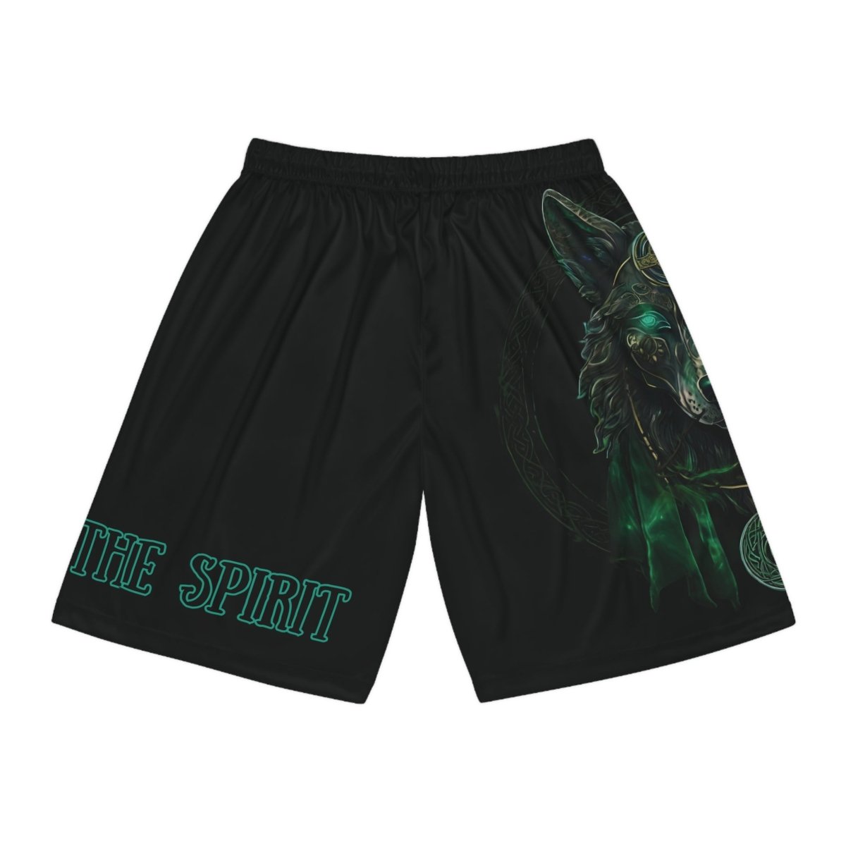 'Call of the Wolf' Mystic - Men's Shorts - MindLight Apparel - 'Call of the Wolf' Mystic - Men's Shorts - Seam thread color automatically matched to design - XS -