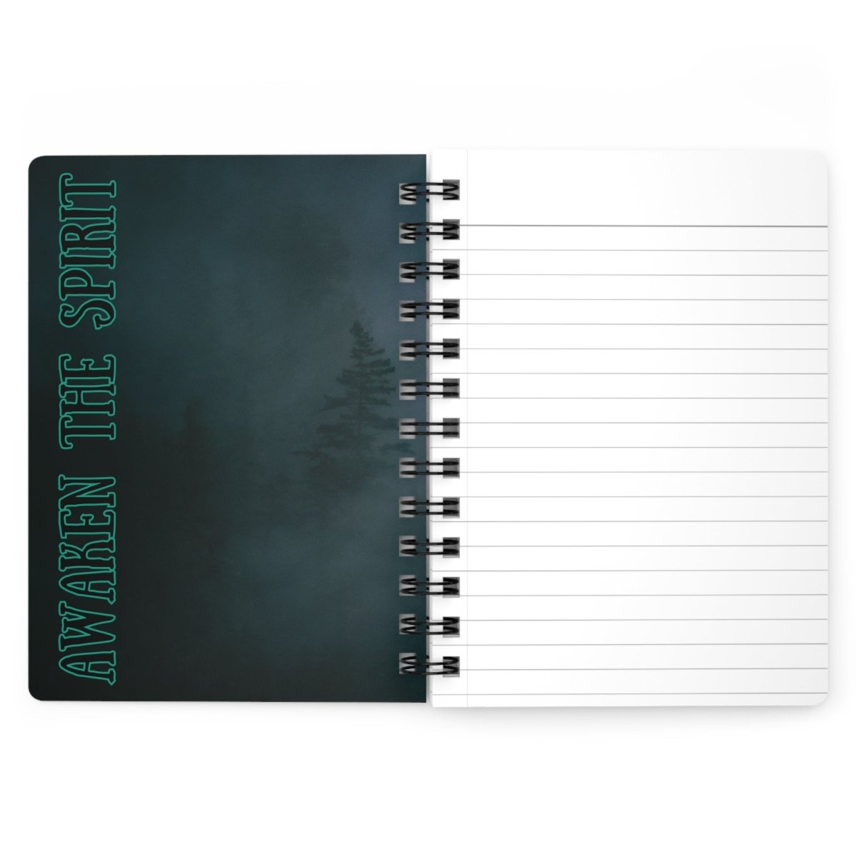 'Call of the Wolf' Mystic - Spiral Notebook - MindLight Apparel - 'Call of the Wolf' Mystic - Spiral Notebook - One Size -