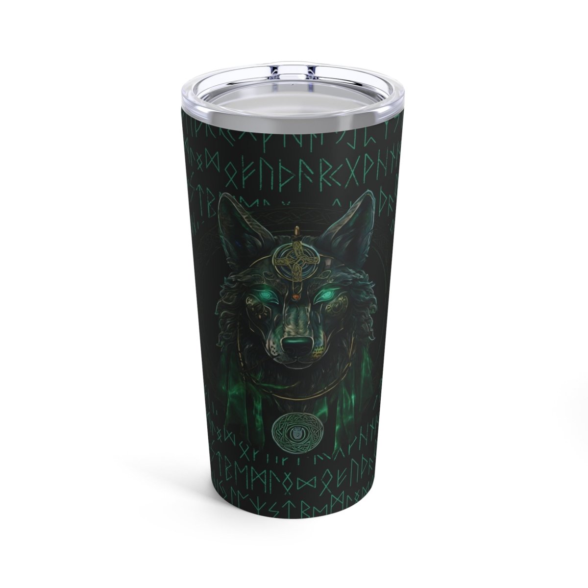 'Call of the Wolf' Mystic - Tumbler 20oz - MindLight Apparel - 'Call of the Wolf' Mystic - Tumbler 20oz - 20oz -