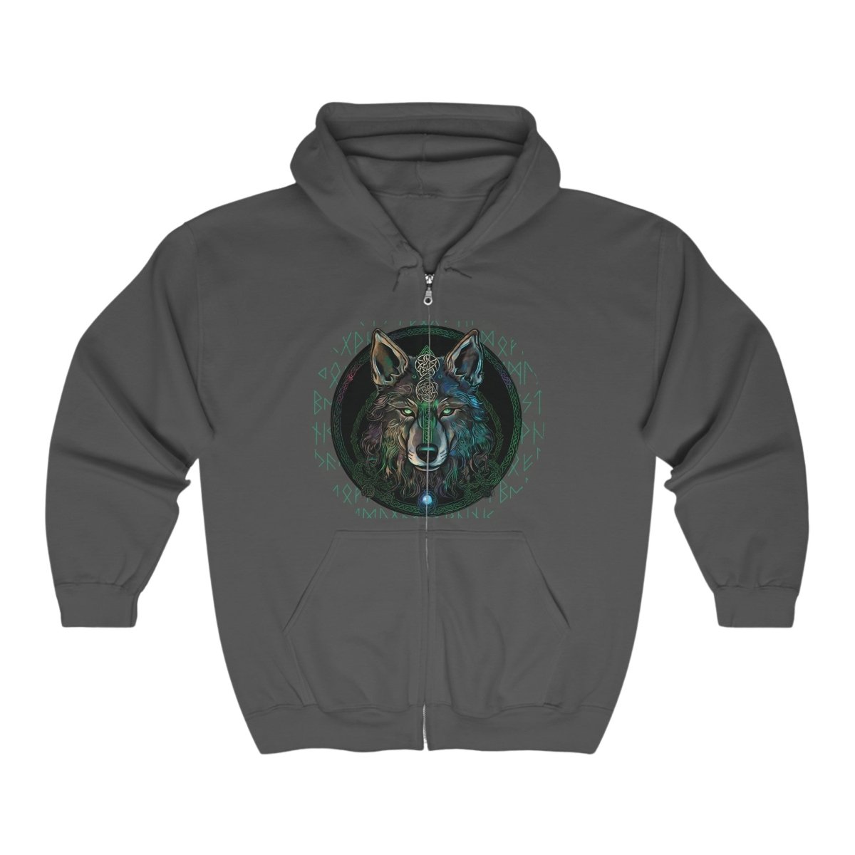 Call of the Wolf Unisex Hoodie - MindLight Apparel - Call of the Wolf Unisex Hoodie - S - Dark Heather -