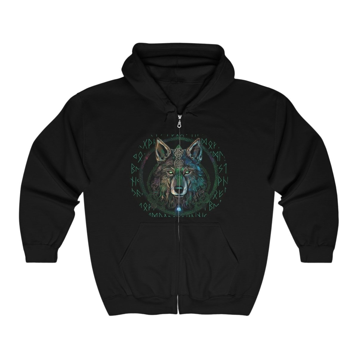 Call of the Wolf Unisex Hoodie - MindLight Apparel - Call of the Wolf Unisex Hoodie - S - Black -