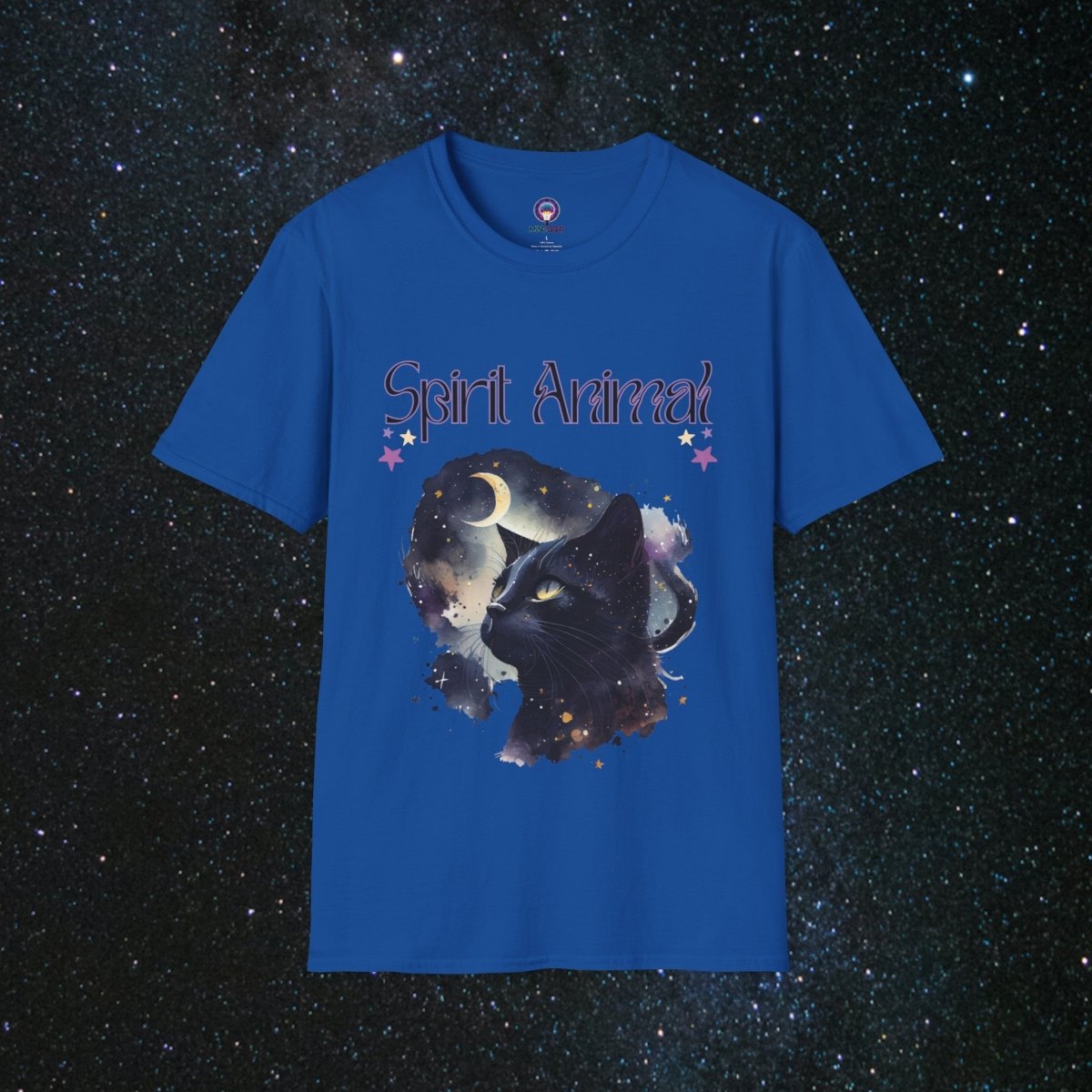 Cat Spirit Animal Unisex Softstyle T - Shirt - MindLight Apparel - Cat Spirit Animal Unisex Softstyle T - Shirt - Royal - XS -