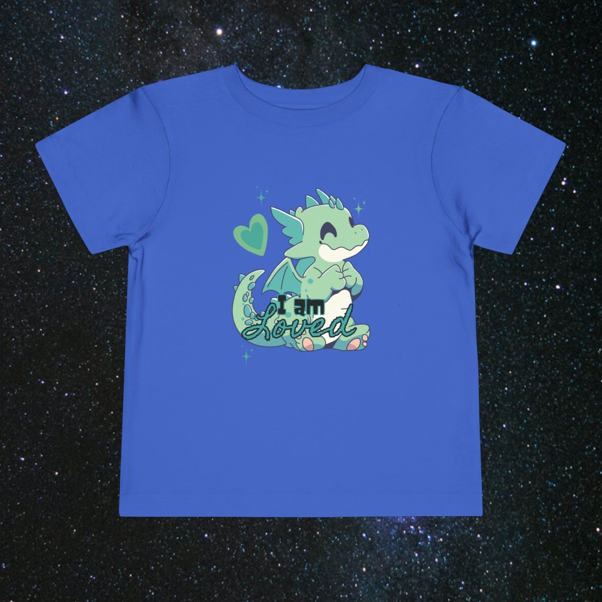 'Celestial Dragon' Embrace Toddler Tee - MindLight Apparel - 'Celestial Dragon' Embrace Toddler Tee - True Royal - 2T -
