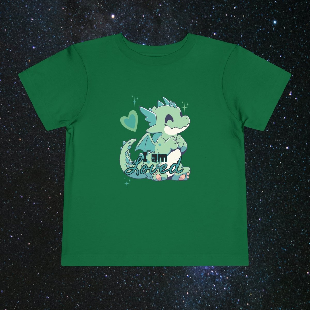 'Celestial Dragon' Embrace Toddler Tee - MindLight Apparel - 'Celestial Dragon' Embrace Toddler Tee - Kelly - 2T -