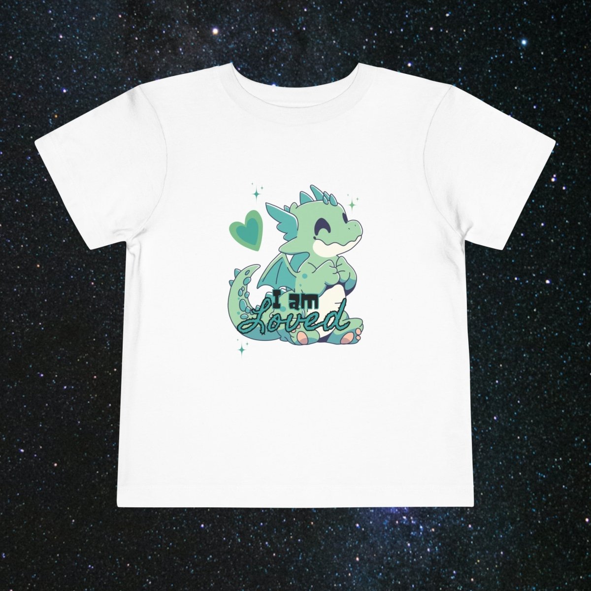'Celestial Dragon' Embrace Toddler Tee - MindLight Apparel - 'Celestial Dragon' Embrace Toddler Tee - White - 2T -