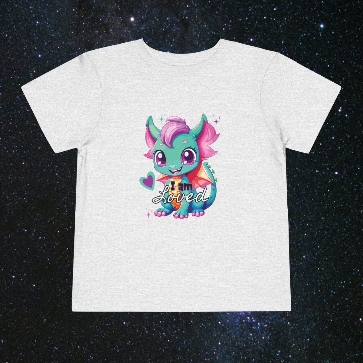 'Celestial Dragon' Green Embrace Toddler Tee - MindLight Apparel - 'Celestial Dragon' Green Embrace Toddler Tee - Athletic Heather - 2T -