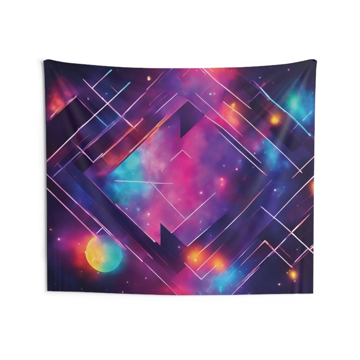 Celestial Harmony Indoor Wall Tapestry - MindLight Apparel - Celestial Harmony Indoor Wall Tapestry - 80" × 68" -
