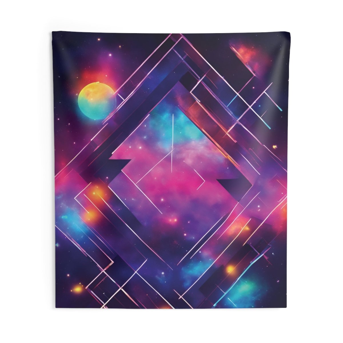 Celestial Harmony Indoor Wall Tapestry - MindLight Apparel - Celestial Harmony Indoor Wall Tapestry - 88" × 104" -